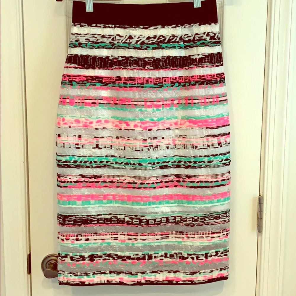 Milly midi high waisted skirt